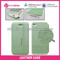 leather case for iphone 4 candy color mobile phone case